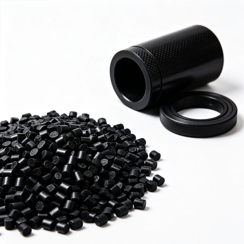 High Wear-Resistant PEEK CF PTFE Graphite Granules High Wear-Resistant PEEK CF PTFE Graphite Granules