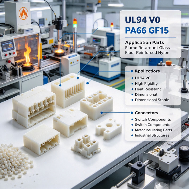UL94 V0 PA66 GF15