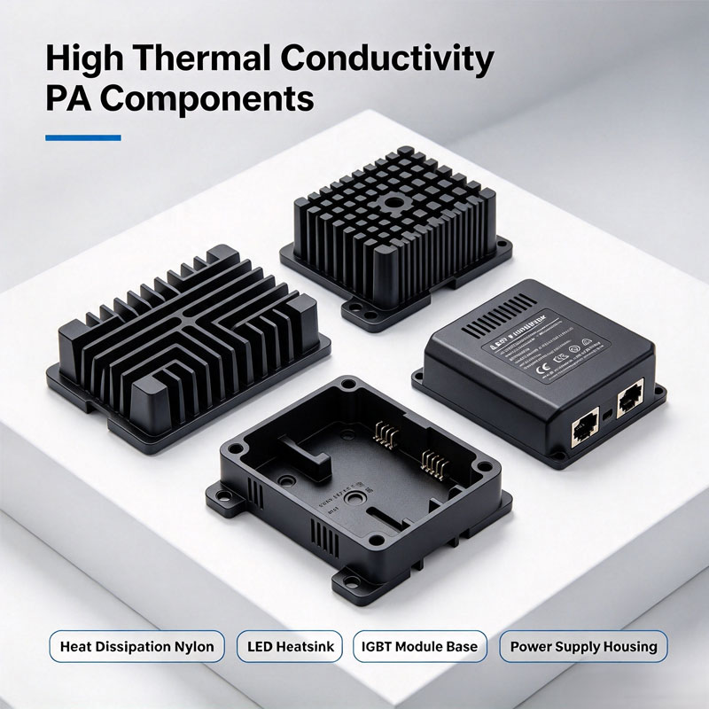 High-thermal-conductivity heat-dissipating PA